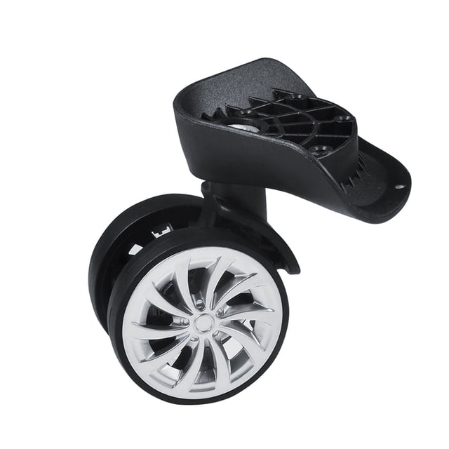 Roues de Bagage, 2 Pcs Roues Pivotantes de Remplacement pour Bagage, Roues de Valise de Voyage, Roulements en Plastique, Ensemble de Réparation pour Ensembles de Bagages