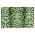thumbnail image 1 of Tiki God Green Face Luau All Over Bar Hand Towel, 1 of 1