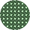 thumbnail image 1 of Ahgly Tapis Rond Lavable en Machine Intérieur Transitionnel Vert Pastel, 3 Pieds Rond, 1 of 7