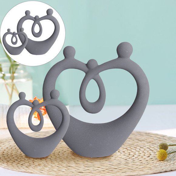 White Couple Statue Love Sculpture: Ceramic Couple Small Statue Abstract Art Statue Modern Home Decor Can Be Used For Bedroom Bookshelf Mantelpiece Decor Wedding Table Decor