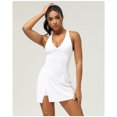 thumbnail image 4 of PISONIC Robe de Tennis pour Femmes, Robe Athlétique avec Soutien-Gorge Intégré et Shorts Robes d'Été pour Femmes Tenues de Golf pour l'Entraînement, 4 of 8
