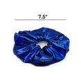 thumbnail image 4 of Handmade Cobalt Blue Metallic Hair Scrunchie, 4 of 5