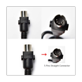 thumbnail image 1 of Lift Chair Remote Replacement, 5 Pin 2 Button Power Recliner Remote for Okin Limoss Pride - Straight, 1 of 5