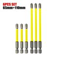 thumbnail image 1 of MYG 65mm 110mm Magnetic Special Slotted Cross Screwdriver Bit for Electrician FPH2, 1 of 10