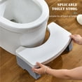 thumbnail image 4 of Detachable Toilet Stool with Non-Slip Base Splicable Potty Step Stool Sitting Posture Foot Stool Bathroom Toilet Potty Stool for Kids Adults Pregnant Woman, 4 of 8