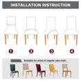 thumbnail image 4 of Unique Bargains Spandex Stretch Chair Covers Easily Washable, Gray Bedding for Home, 4 of 8