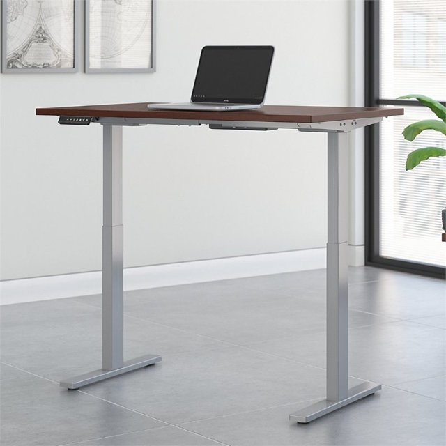 Move 60 Series 48W x 24D Adjustable Desk in Harvest Cherry - Engineered Wood