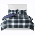 thumbnail image 4 of Madison Park Essentials Parkston Down Alternative Comforter Mini Set, King/ California King, Navy, 4 of 11