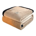 thumbnail image 1 of Matoen12 Solid Color Flannel Blankets for All Season, Polyester Soft Throw Blanket Lightweight Air Conditioning Quilt for Nap Sleep, Modern Style Home Decor Ideal for Gift, 40"x55", 1PC, Khaki, 1 of 8