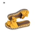 thumbnail image 1 of Sandales à Plateforme Compensée pour Femmes Semelles Épaisses Plates de Plage Apparence Imperméable Résistantes à l'Usure Pantoufles Décontractées Sandales Femme Claquettes Extérieur Dames Jaune 38, 1 of 6
