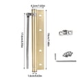 thumbnail image 2 of Riforla Ensemble de Fermeture Automatique de Porte avec Ressort en Acier Inoxydable Angle d'Ouverture 150 Charnière à Fermeture Automatique Réglable Fermeture Automatique de Porte (avec Bras de Levier) Vis Positionneur C, 2 of 8