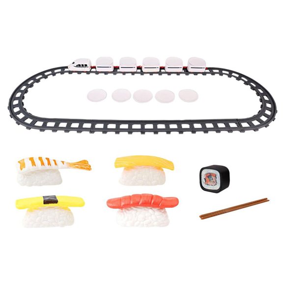 HILABEE Electronic Sushi Train Rotary Sushi Toy for Kids Boys Girls 3