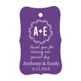 thumbnail image 1 of 100 PCS Thank You for sharing our special day Custom Made Hang Tags Personalized Wedding Favor Gift Paper Tags, 1 of 1