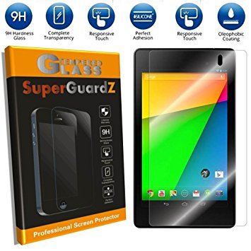 [2-PACK] For Google Nexus 7 (2nd Gen, 2013 Release) - SuperGuardZ Tempered Glass Screen Protector, 9H, 0.3mm, 2.5D Round Edge, Anti-Scratch, Anti-Bubble