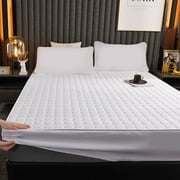 XYAIYT Breathable Non-Slip Fitted Sheet for Bed Mattress Protector Protective Cover Quilted Cotton Pad Stretch Pocket for Home Hotel Dorm Machine Washable Stain Resistant