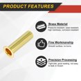 thumbnail image 3 of 10Pcs Fit for 4mm(5/32") Tube ID Brass Compression Fitting, Insert Tube Support Compression Sleeve Fitting, Sleeve Ferrules for Water Oil Air Pipe, 3 of 6