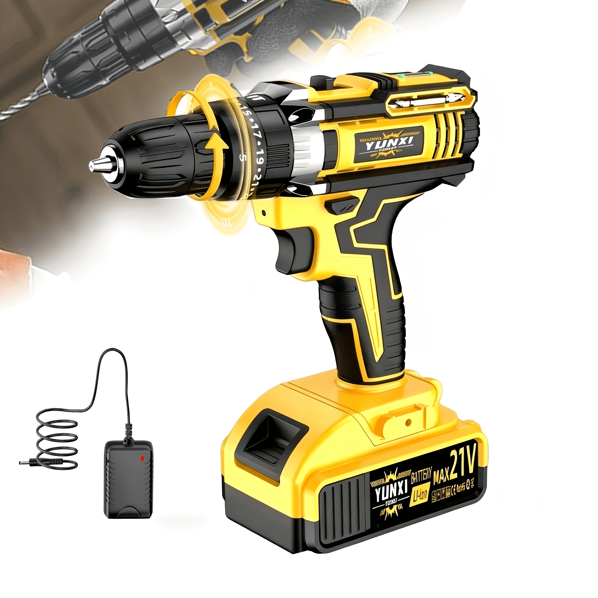 Cordless Electric Drill Driver Kit