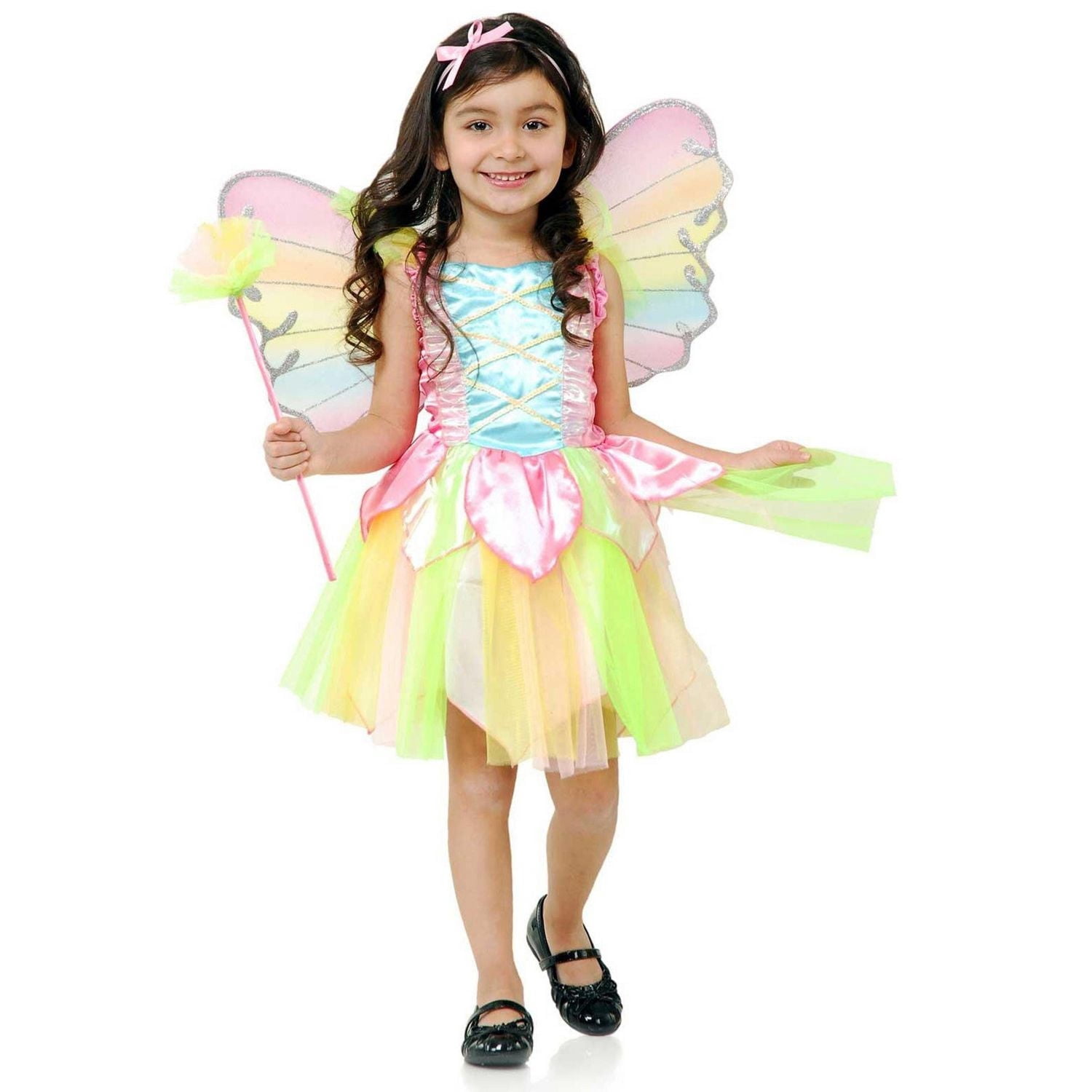 Déguisement Fée Princesse Arc-en-ciel pour fille