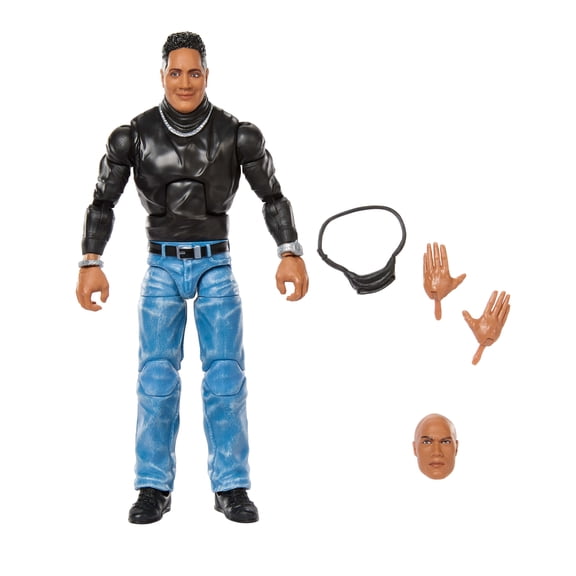 WWE Elite Collection The Rock Action Figure & Accessories, 6-inch Collectible Set - Walmart Exclusive