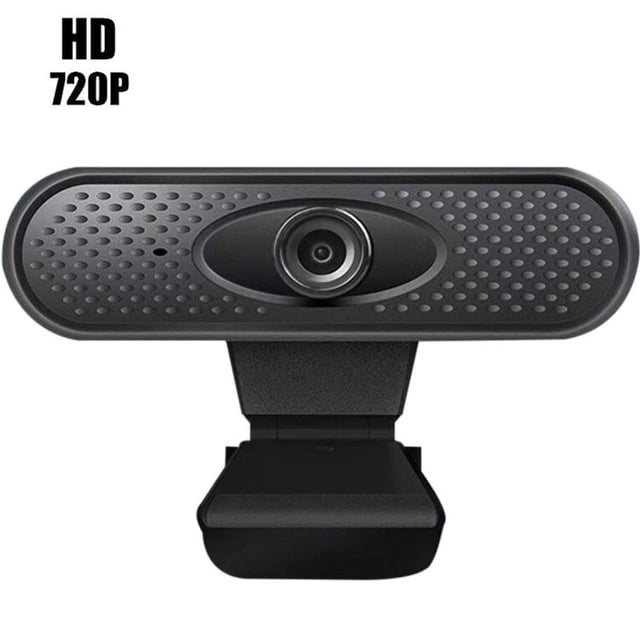 Caméra Web HD 720P avec Microphone, Caméra Web USB pour Ordinateur Portable PC, Diffusion en Continu, Caméra Web pour Jeux de Bureau (Noir, 720P)