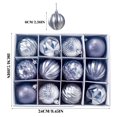 thumbnail image 2 of AMERTEER Rouge PVC Mini Boules Suspendues Petites Boules de Noël Ornements 12 Comte, 2 of 9