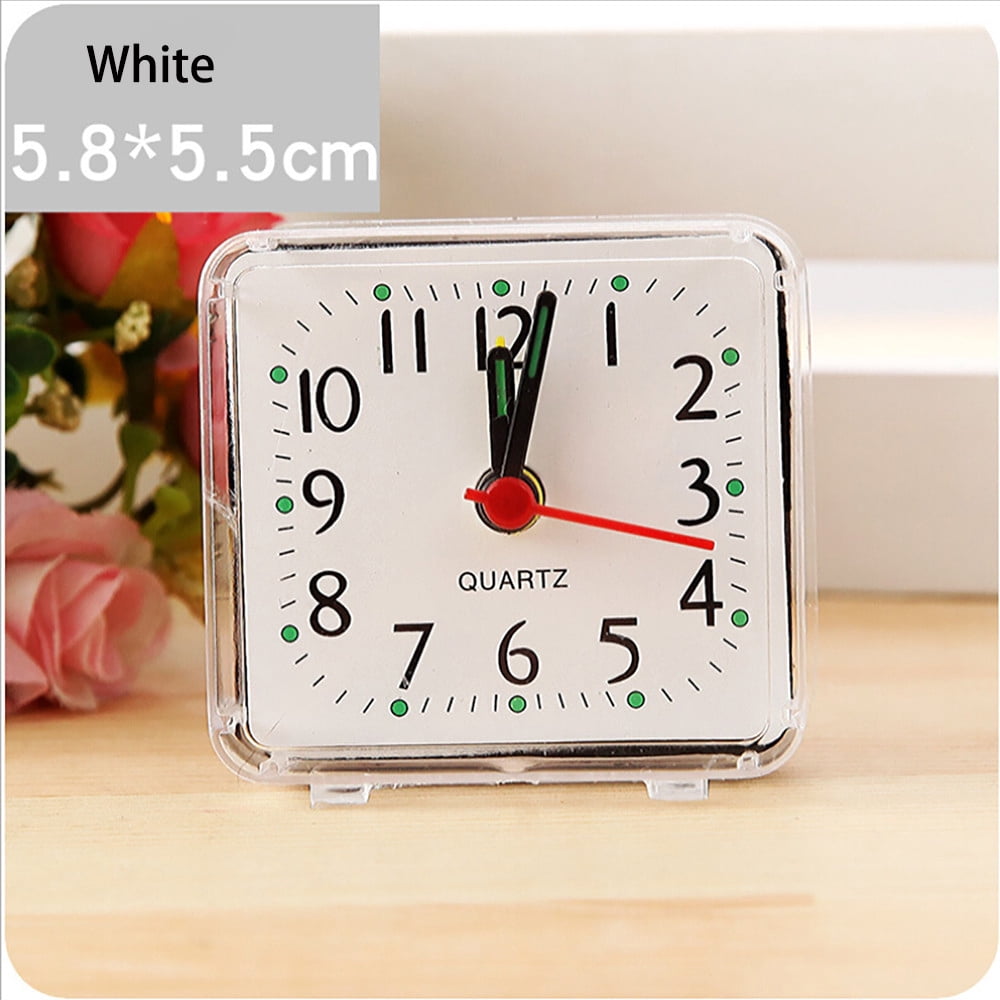 Kcavykas Home, Garden Small Bed Compact Travel Quartz Beep Alarm Clock Cute Portable
