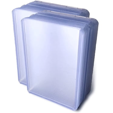 50 Pochettes Top Loaders pour Cartes à Collectionner, Pochettes Penny Épaisses en Plastique Top Loaders, Pochettes Top Load, Support de Pochettes pour Cartes à Collectionner Compatible avec MTG, Yugioh, Pokemon Card, Carte de Baseball, Cartes de Sport