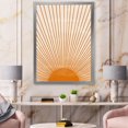thumbnail image 2 of Designart Orange Sun Print III Framed Wall Art, 2 of 4