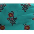 thumbnail image 4 of oneOone Georgette Viscose Fabric Leaves & Floral Block Printed Craft Fabric BTY 42 Inch Wide, 4 of 5