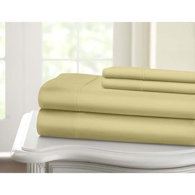 1200 Thread Count 100% Cotton Solid Sheet Set (California King, Taupe)