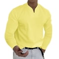thumbnail image 1 of Ketyyh-chn99 Chandail pour Hommes Été T-Shirt pour Hommes et Grands Hommes Hauts Doux pour Hommes T-Shirt à Manches Courtes Col Rond Tee Haut T-Shirts Régulier Jaune,3TG, 1 of 4