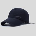 thumbnail image 2 of Men's Summer Baseball Cap Breathable Perforated Sunblock Reflective Strip Quick Drying Outdoor Visor Hat for Sports, 2 of 4