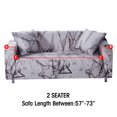 thumbnail image 2 of 2024 2 Seaters Printed Loveseat Sofa Covers Stretch Elastic Couch Slipcover Protector Removable Washable for Dining Room， Feathers, 2 of 5