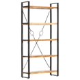 thumbnail image 1 of vidaXL 5-Tier Bookcase 90x30x180 cm Solid Acacia Wood, 1 of 5