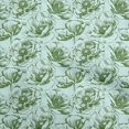 thumbnail image 1 of oneOone Rayon Green Fabric Floral Craft Projects Decor Fabric Printed By The Yard 56 Inch Wide, 1 of 4