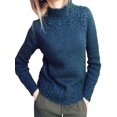 thumbnail image 1 of Bellella Femmes Casual Pull Manches Longues Hiver Chaud Pull Tops Chic Pull Bleu S, 1 of 2