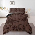 thumbnail image 2 of Erosebridal Damask Moth Bedding Full Comforter Set, Sugar Skull Down Comforter, Mandala Flower Decor, Ultra Soft 3-Piece, 2 of 8