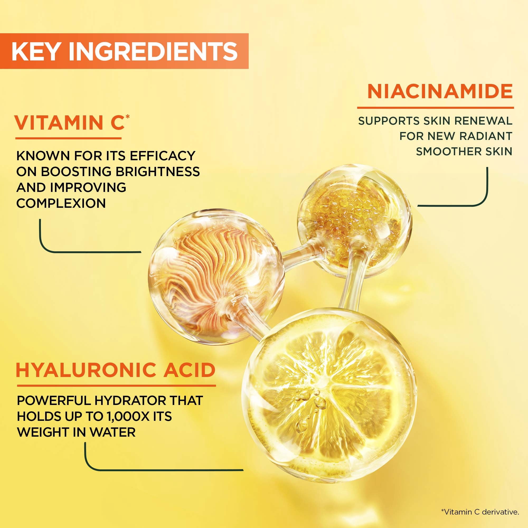 GARNIER Vitamine C Timbres Illuminants Yeux, 1 Paire