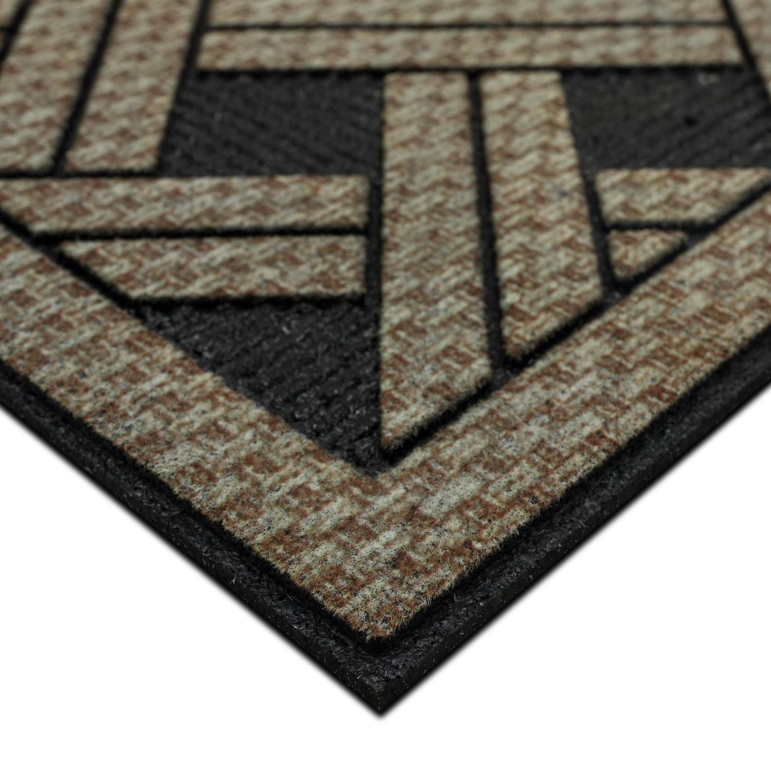 Mohawk Home - Tapis d’entrée en tricot interlock Natural Wicker de 45,72 cm x 76,2 cm (1 pi 6 po x 2 pi 6 po)
