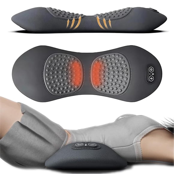 PickMe Back Massager, 2025 Upgraded Vibrating Massage Heating Lumbar Pillow, Massage for Neck Shoulders and Back, Suitable for Unisex, Electric Massager
