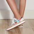 thumbnail image 4 of Summer Ladies Shoes Lace-up Zipper Design Colorful Printed Platform Casual Sneakers, 4 of 9