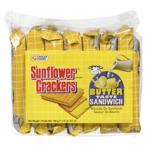 Sunflower Crackers Sandwich au beurre, 189g par paquet, beurre