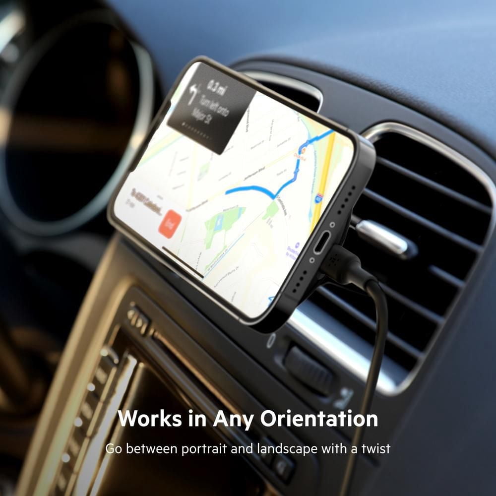 Belkin Support de Voiture Magnétique sans Fil BoostCharge 10W Noir