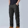 thumbnail image 2 of Pisexur Pantalon Cargo pour Homme Pantalon Classique en Coton Pantalon Décontracté Randonnée Pantalon de Travail avec Poches, 2 of 4