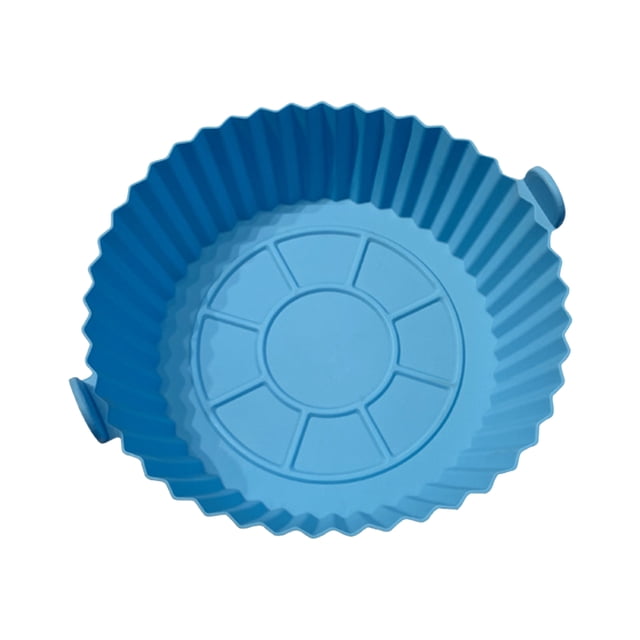 Reusable Air Fryer Liner Silicone Air Fryer Pot Easy Cleaning Round Silicone Liner Replacement for