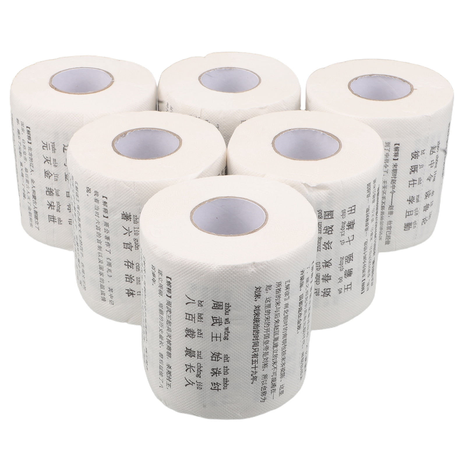 BRIGHTFUFU 6 Rolls Bathroom Tissue Toilet Paper Rectangular Shape For Family Use At Home