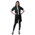thumbnail image 2 of Moomaya Womens Half Sleeve Shrug Open Front Long Cardigan Lightweight Summer Fit, 2 of 7