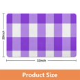 thumbnail image 4 of Machine Washable Checkered Bathroom Runner Rug - Non-Slip 20x32 in Long Bath Mat, Water Absorbent, Soft Microfiber, Ideal for Bathtub & Showers., 4 of 5