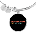 thumbnail image 1 of Bracelet Professionnel Berger de Chat en Acier Inoxydable Ou en or 18 Carats, 1 of 7