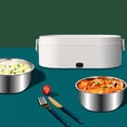 thumbnail image 2 of Insulated Lunch Box,Electrical Lunch Box with Car Mounted Automatic Heating and Insulation No Water Injection Lunch Box for Office Workers Bringing Hot Meals,Heated Lunch Box, 2 of 6